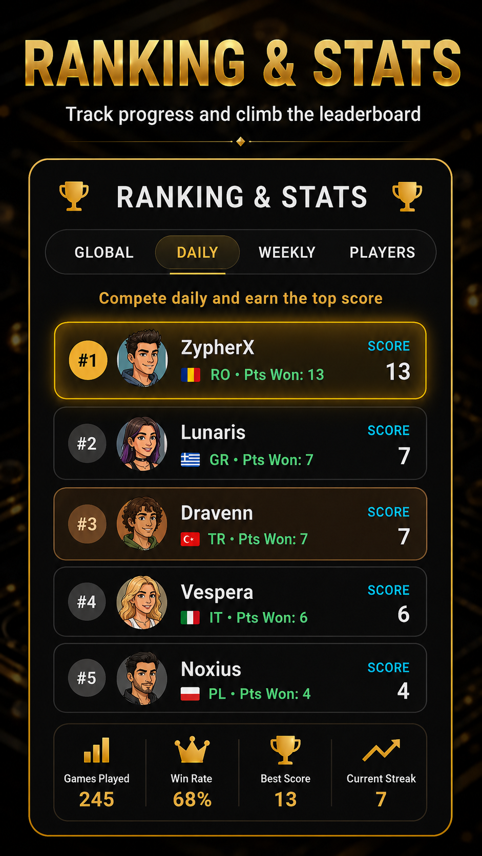 Competitive Leaderboards
